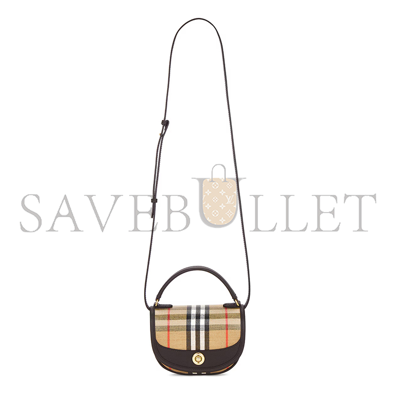 Bv*b*rry mini highlands bag in check canvas 81122401 (19*11*5cm)